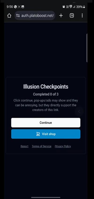 Illusion executor checkpoint