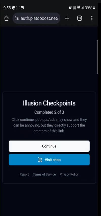 Illusion executor checkpoint